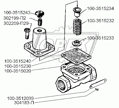 Одинарный защитный клапан